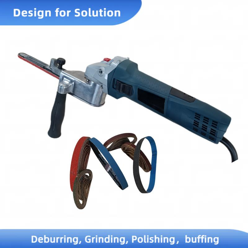 Professional Electric Power-Tool 750W Belt Sander Wide Belt Sander for Metalworking