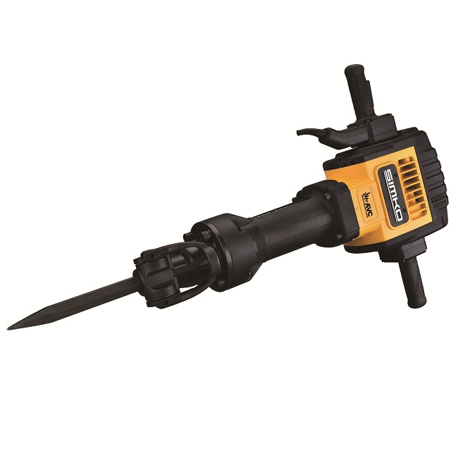 28mm Hex Shank Low Vibration 2200W Rated Input Power Demolition Hammer