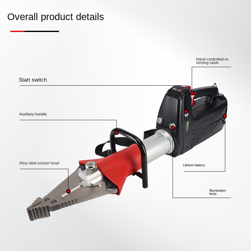Electric Hydraulic Demolition Tool Set JK-370 Lithium Fire Rescue Equipment Combination Shear Expansion Tool High Strength Alloy