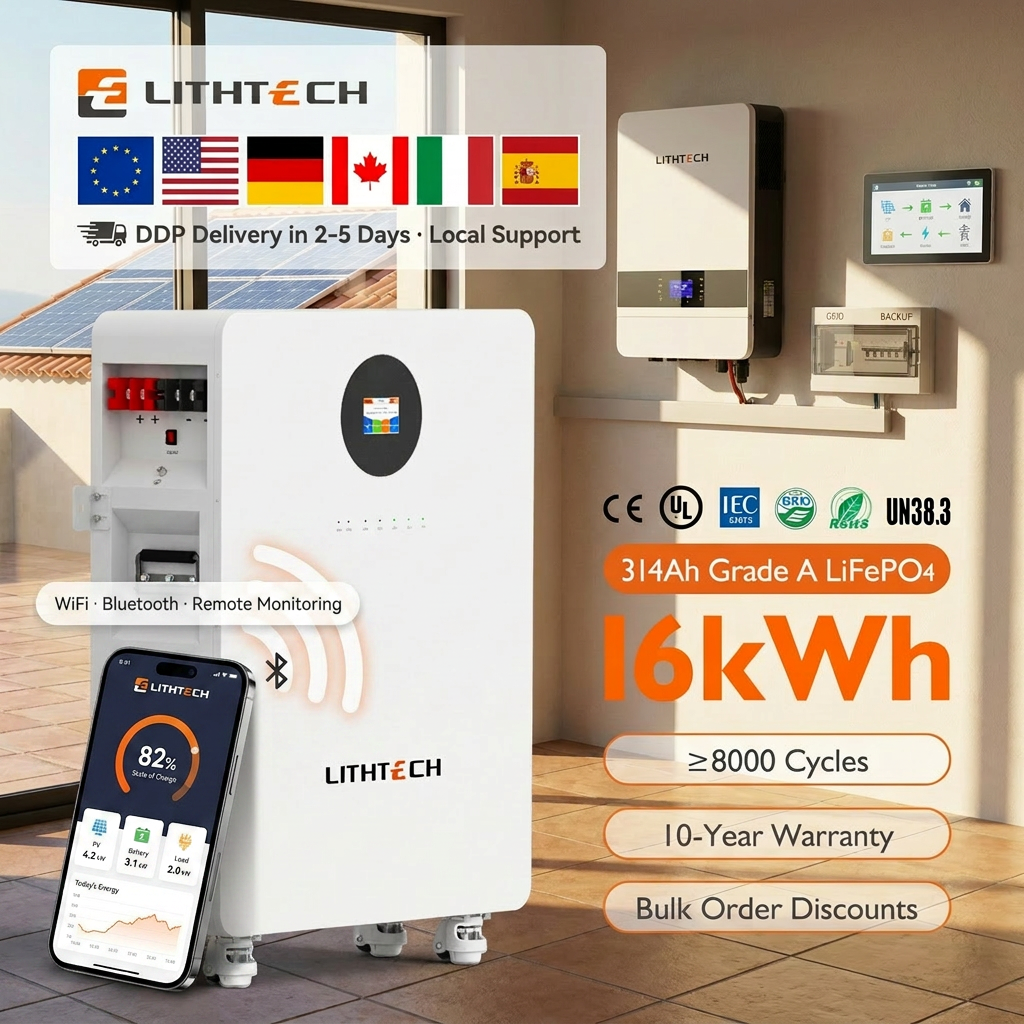 IP65 Waterproof Dustproof Large Capacity 15kwh Vertical Lifepo4 Solar Power System 51.2 Volt 300ah 314ah Lithium Ion Battery