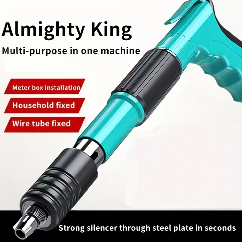 Home Handheld Powerful Tool Mini Cordless Strong Concrete Wall Drive Actuated Fastening Nail Machine Gun