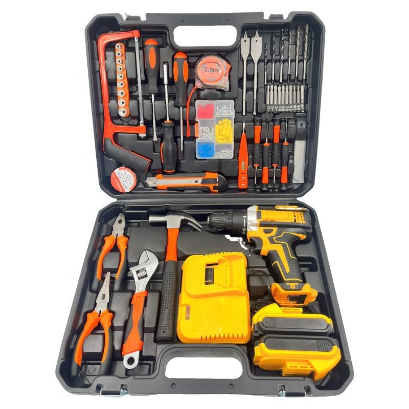 20V High Efficiency Cordless Impact Driver Portable Power Fastening Tool with 3/8 Inch Chuck for Screw Driving and Drilling