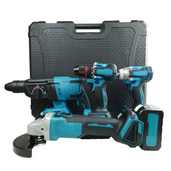 High Performance OEM Brushless Cordless Drill Set High Quality Variable Speed Lithium Battery Power Tools Kit