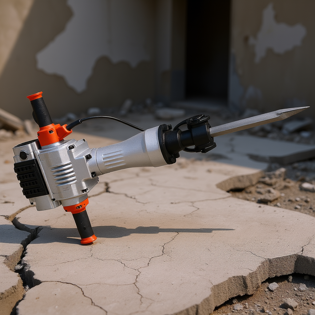 Electric Hammer Demolition Jack Concrete Breaker 2100W SDS Max Aluminum Alloy Pistol Grip Professional Power Tool for Concrete