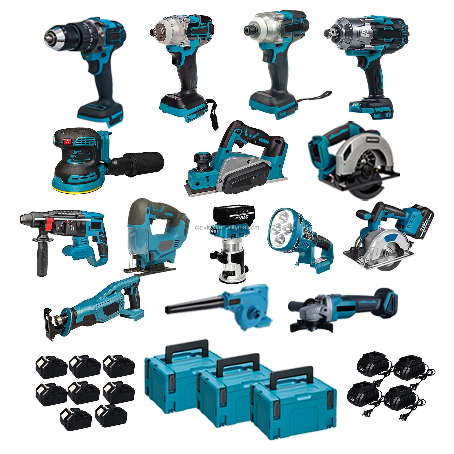 Factory ODM/OEM 21V Lithium Battery Cordless Power Tools Cordless Drill Impact Wrench Angle Grinder Cordless Saw Hammer Drill