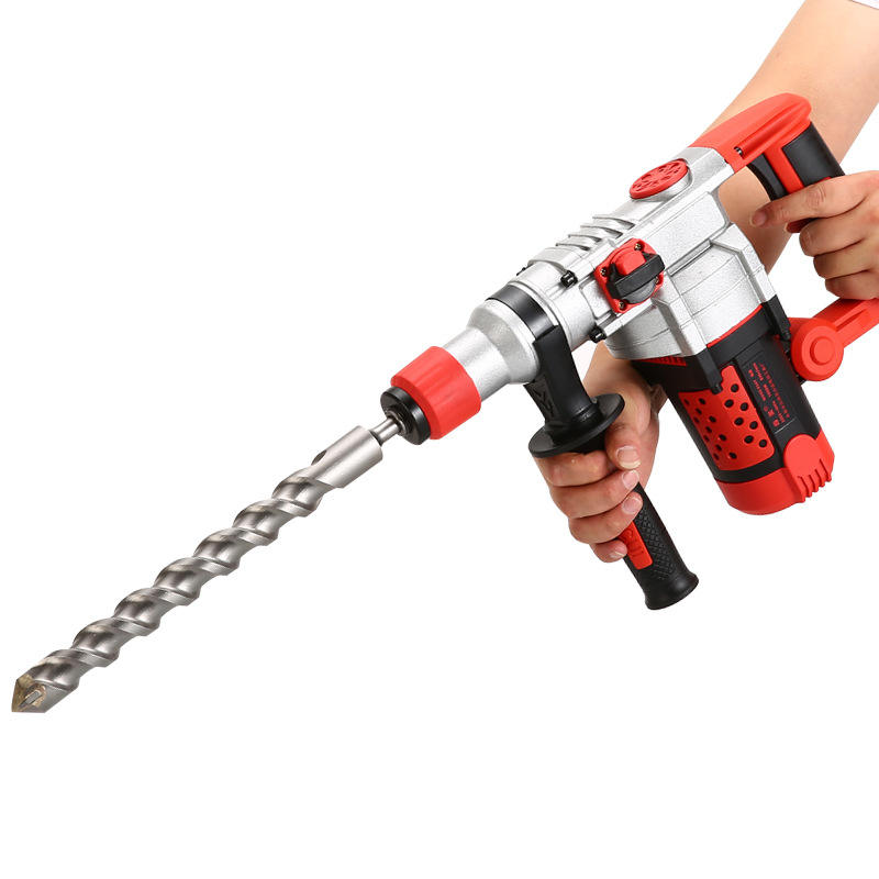 2200W Industrial High Power Heavy Duty Jackhammer 26mm Diameter Concrete Breakers Electric Demolition Hammer Brushless Motor DIY