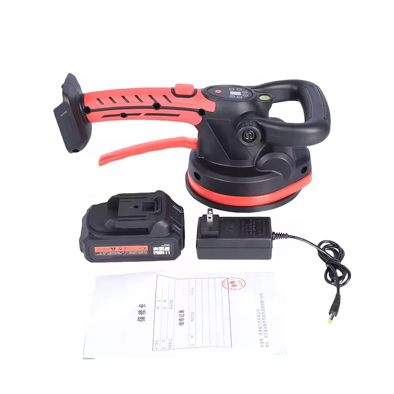 16.8V Hot Sell Multifunctional Intelligent Adjustable Suction Cup Cordless Electric Tile Laying Vibrator Tiling Tools