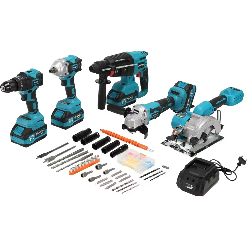 21V Brushless Lithium Battery Power Tool Kit Specification 1