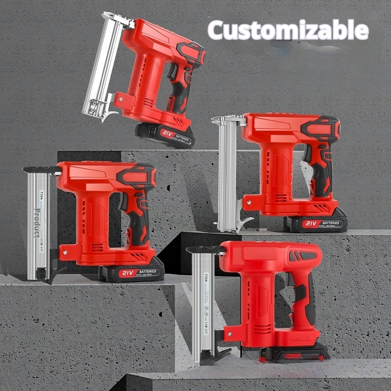 NEW F32 Lithium Electric Staple Gun Cordless Brad Shooting Nail Guns Portable Nailing Tools Machine Battery Framing Nailer