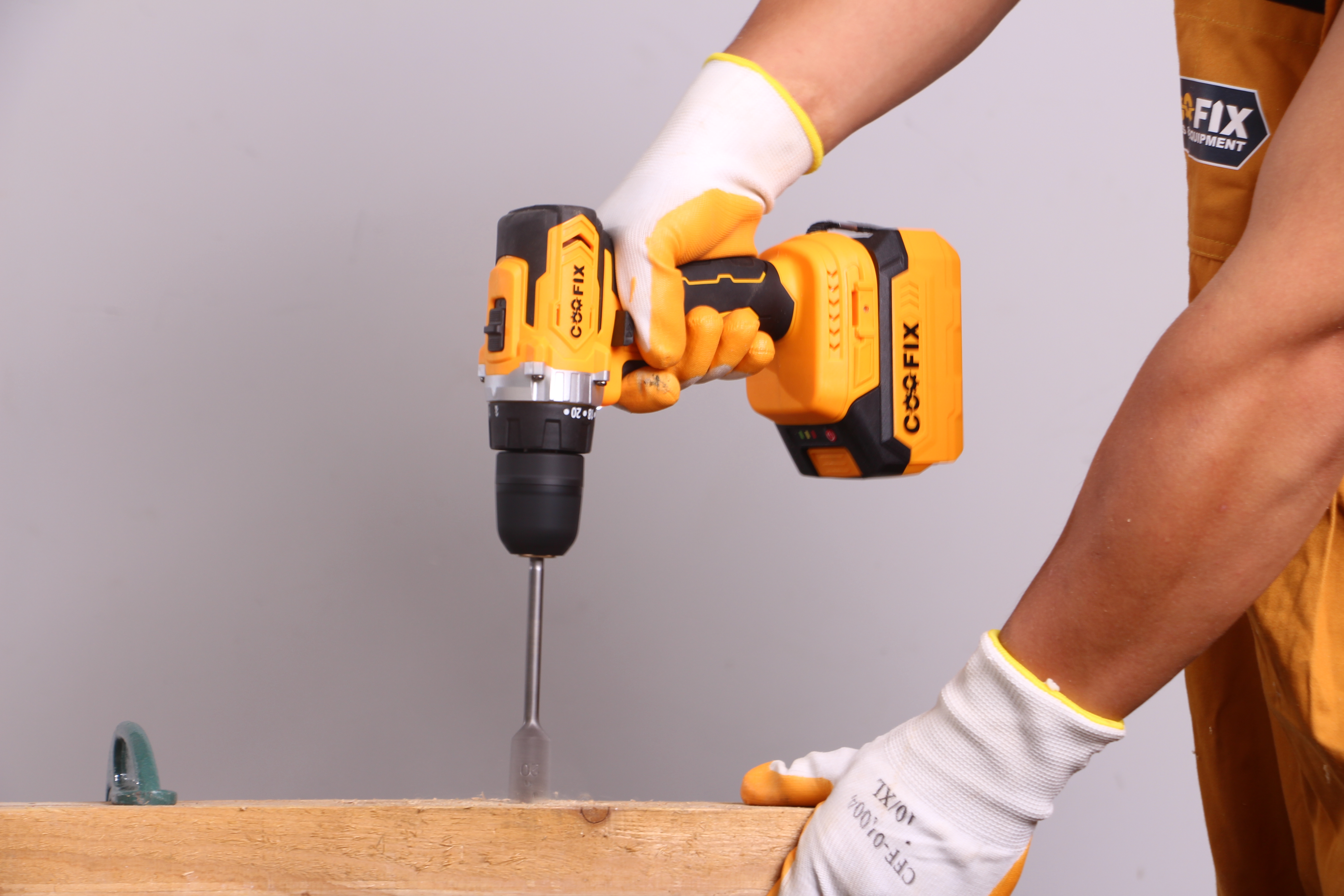 COOFIX 20 Volt Wireless Battery Brushless Screwdriver ELECTR HAMMER DRILL Lithium 20v Cordless Impact Power Drill Driver