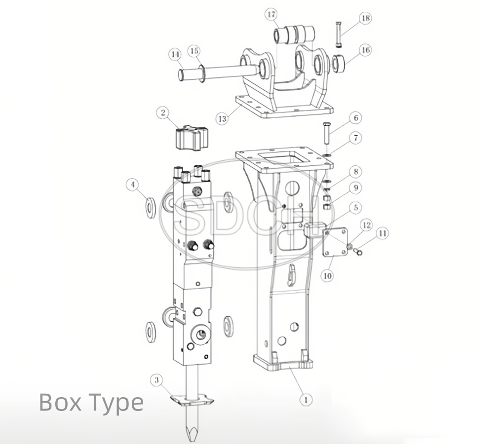 Hydraulic Breaker Main Component 3