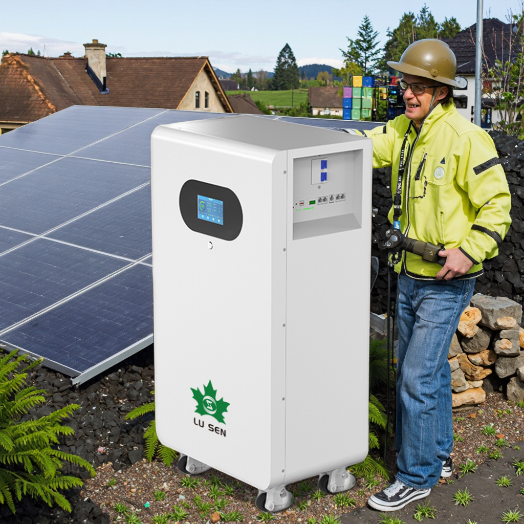 Solar Power 16KWh 15kWh Lithium Battery 51.2V 314Ah 300Ah Hybrid Grid IP65 Grade A Home Solar System Battery Storage Station