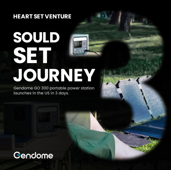 GenDome GO 300 300W Continuous 600W Peak Solar Generator for Outdoor Travel