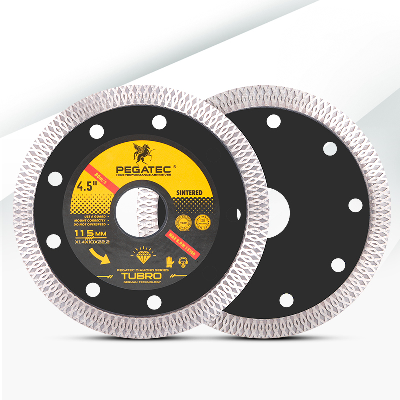 PEGATEC 4.5'' Tile Cutting Disc Concrete Diamond Blade For Grinder Super Thin Diamond Cutting Disc