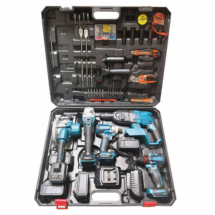 High Performance OEM Brushless Cordless Drill Set High Quality Variable Speed Lithium Battery Power Tools Kit