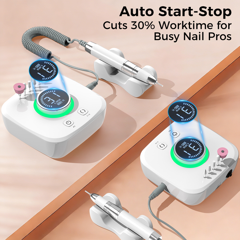 NAILGIRLS 45000RPM Manicure Pedicure Polishing Shape Tools Electric Nail File E-File Nail Drill Professional Nail Drill Machine