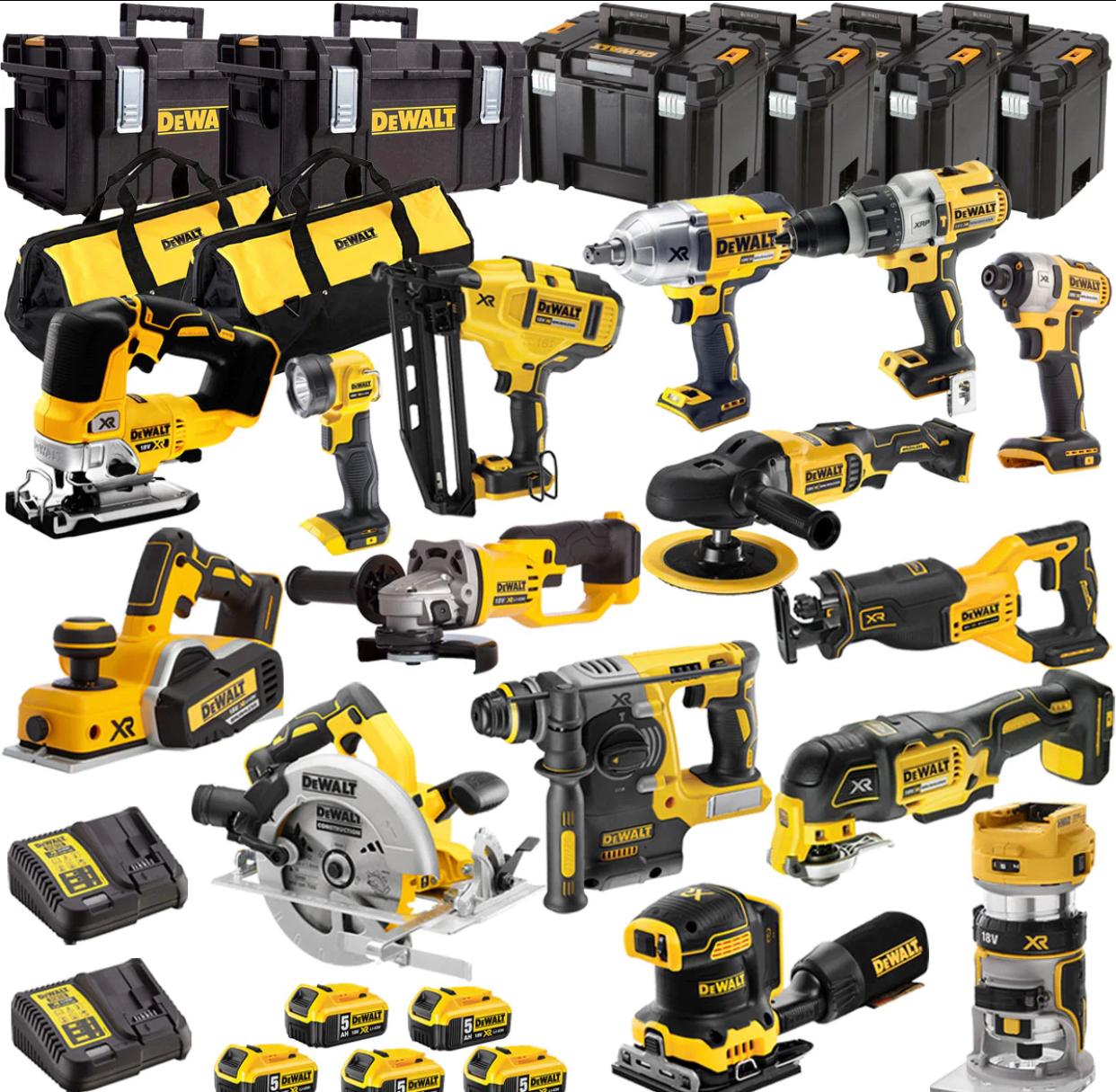 Ready to Ship 100% New Dewalts DCZ2096P2X2-XE 18V/54V 9.0Ah/5.0Ah FlexVolt XR Li-Ion Cordless 20pc Combo Kit Including Brushless