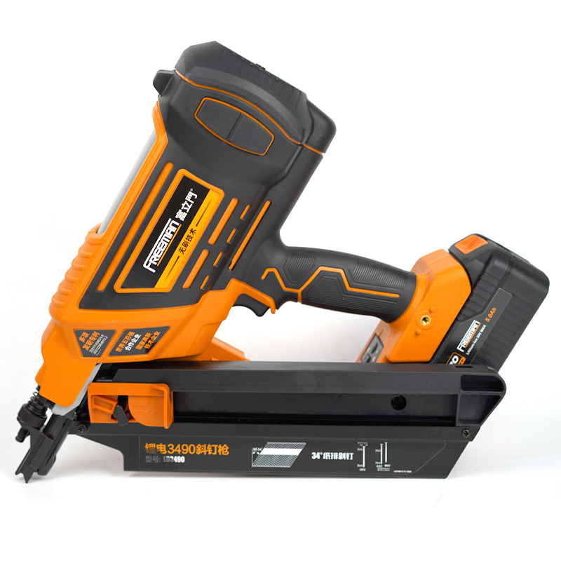 Freeman LD3490 Electric Nail Gun Cordless Nailer Battery Powered Tools for Concrete Stapler for Construction