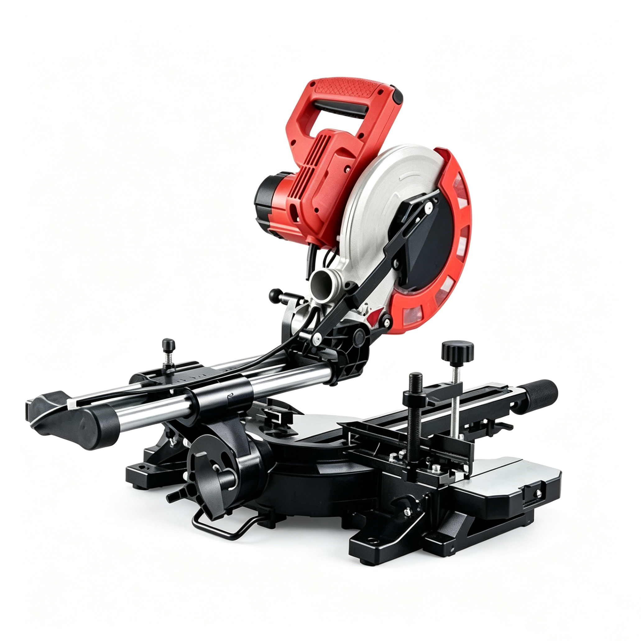 210mm 1700W Sliding Miter Saw with 45 Degree Bevel Cutting High Precision Electric Power Tool for Wood and Metal