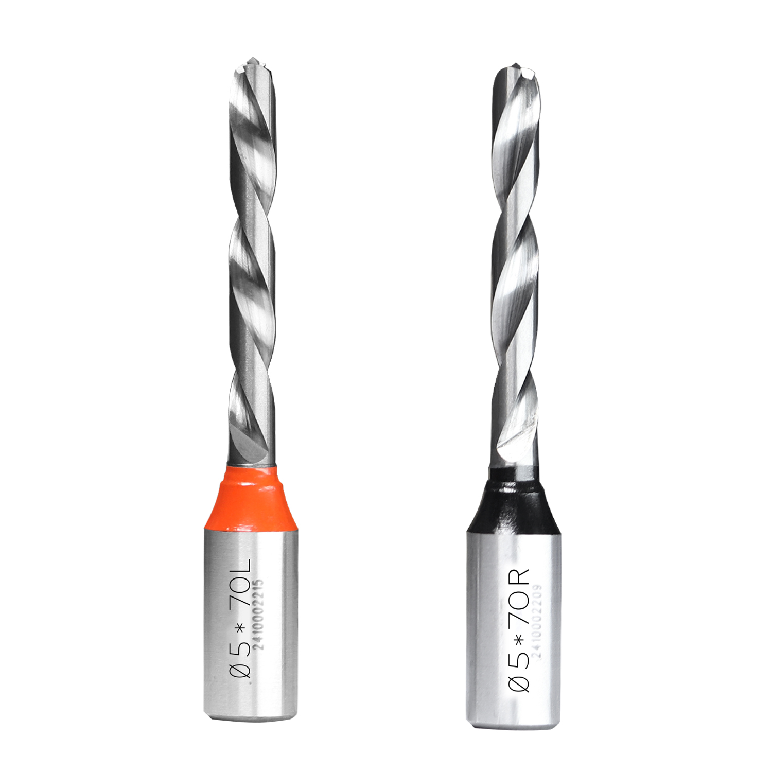 Hiizug Carbide Crown Drill 5x70mm L R Rotation TCT Brad Point Boring Bit for Wood Drilling TCT Through Hole Boring Drill Bits