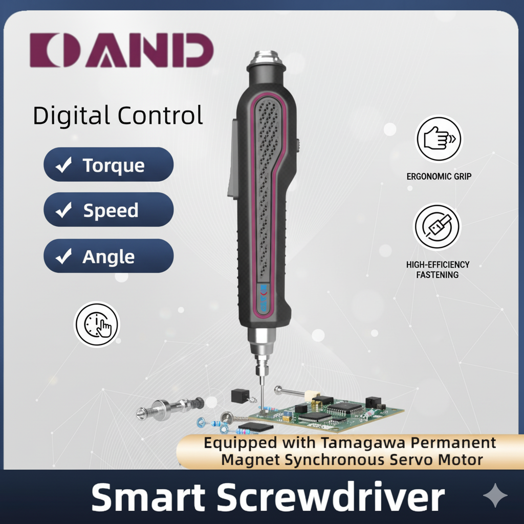 AND DC15 Industrial Intelligent Smart Power Tool Digital Servo High Torque Precision Brushless Electric Screwdriver Drill Set