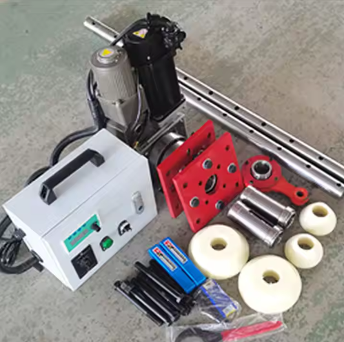 Portable 2 In 1 Automatic Boring And Welding Machine Construction Machinery Mobile Boring Machine For Excavator Repair