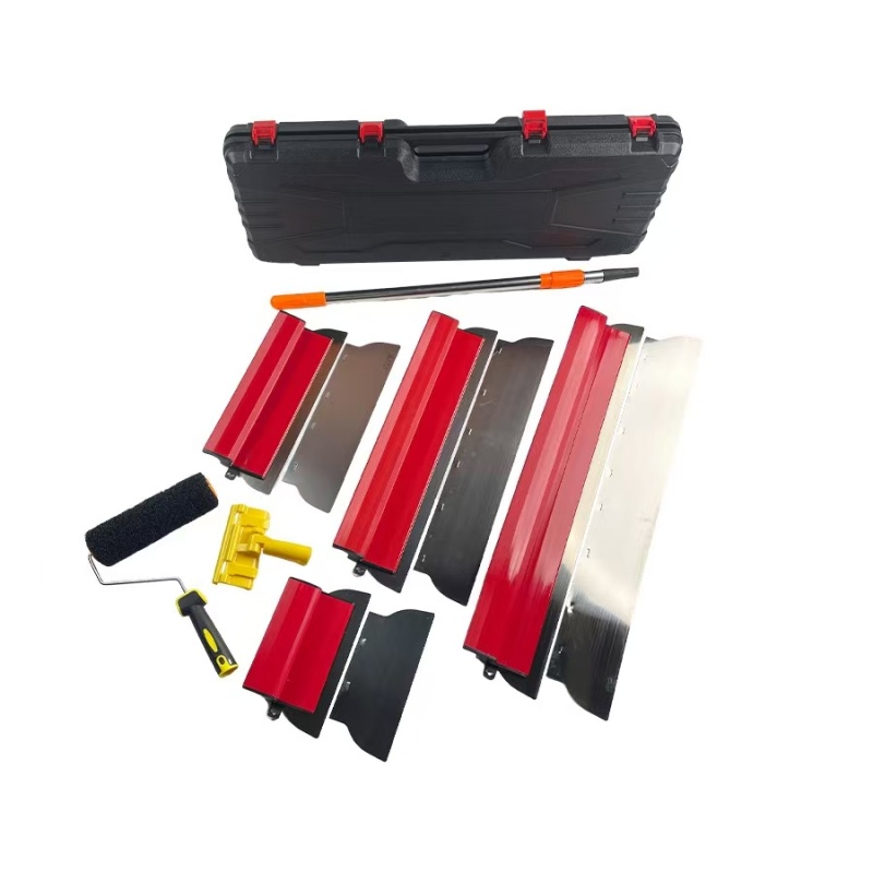 Industrial Multi Specification Stainless Steel Putty Scraper Kit Flexible Blade Replaceable Blade Aluminum Alloy Handle Wall