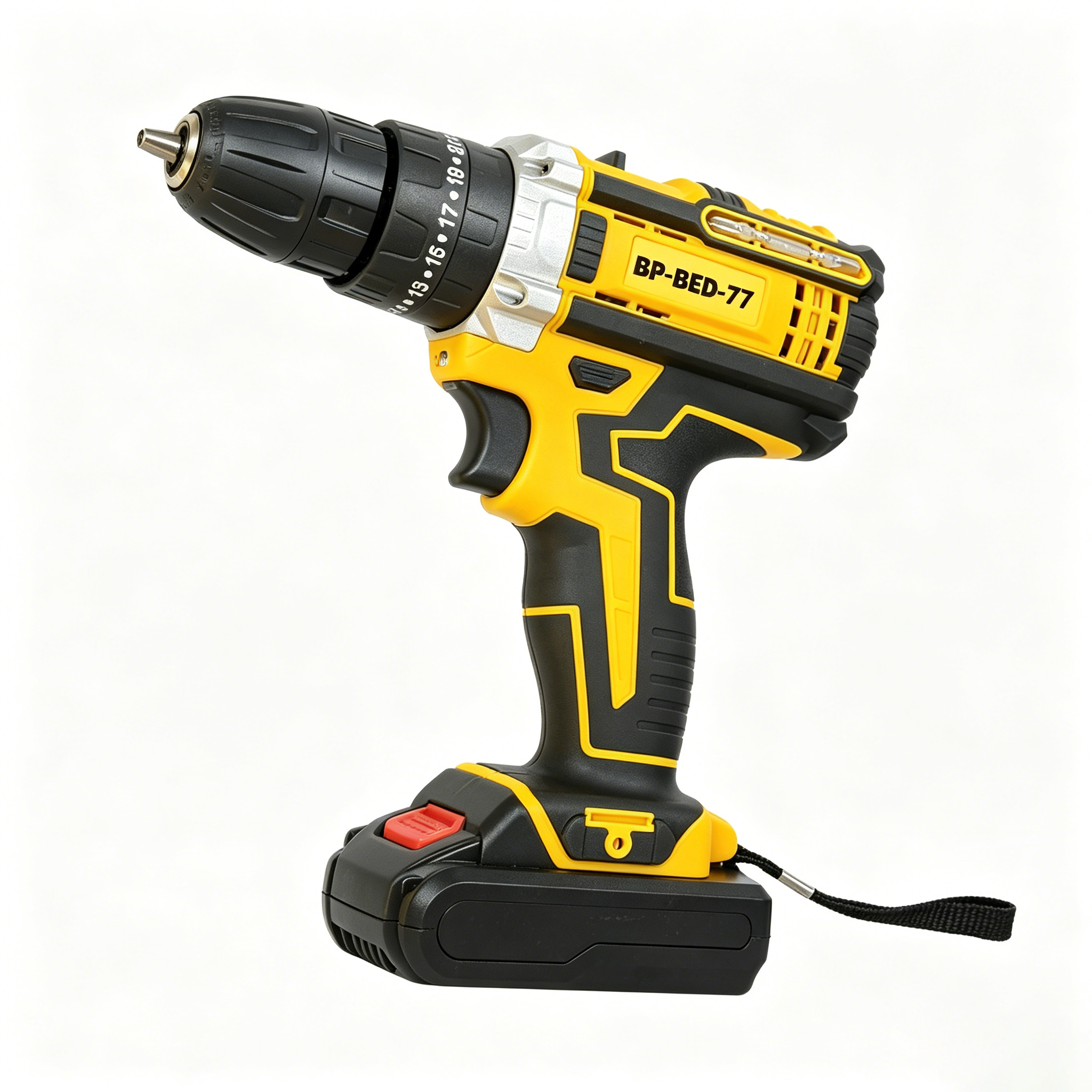 20V Electric Cordless Drill Set Power Tool Combo Kit 1400rpm Chuck Brushed Motor for Woodworking