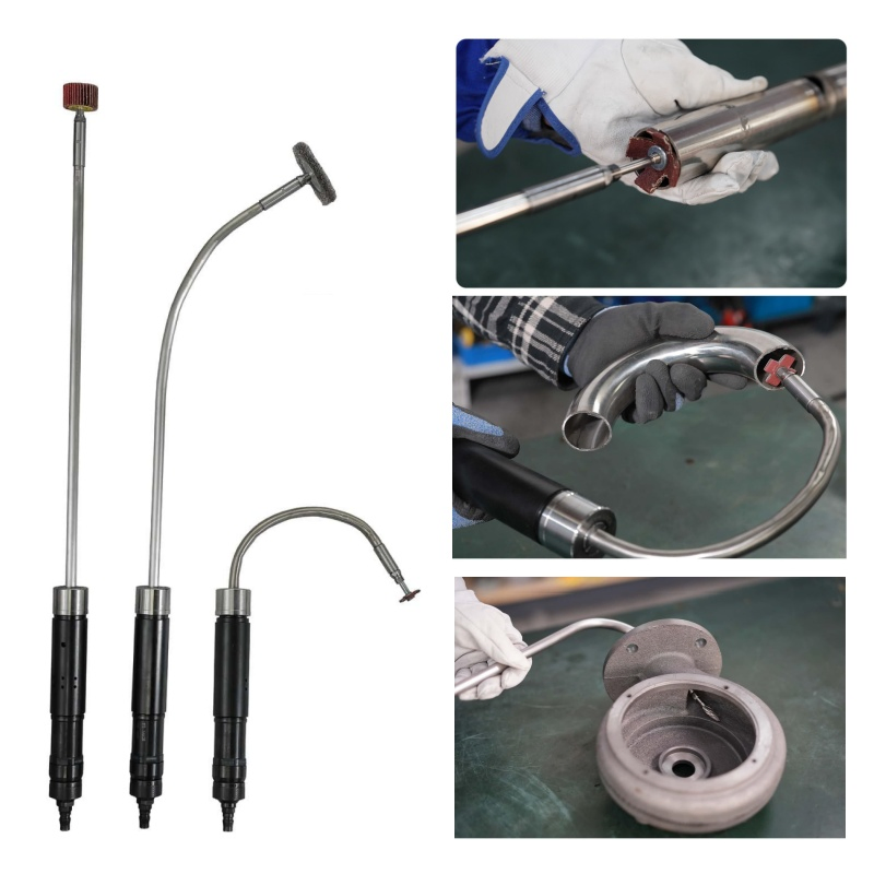 Professional Power Tools Extension Shaft Grinder Pneumatic Sander Tube Pipe Grinding Tool