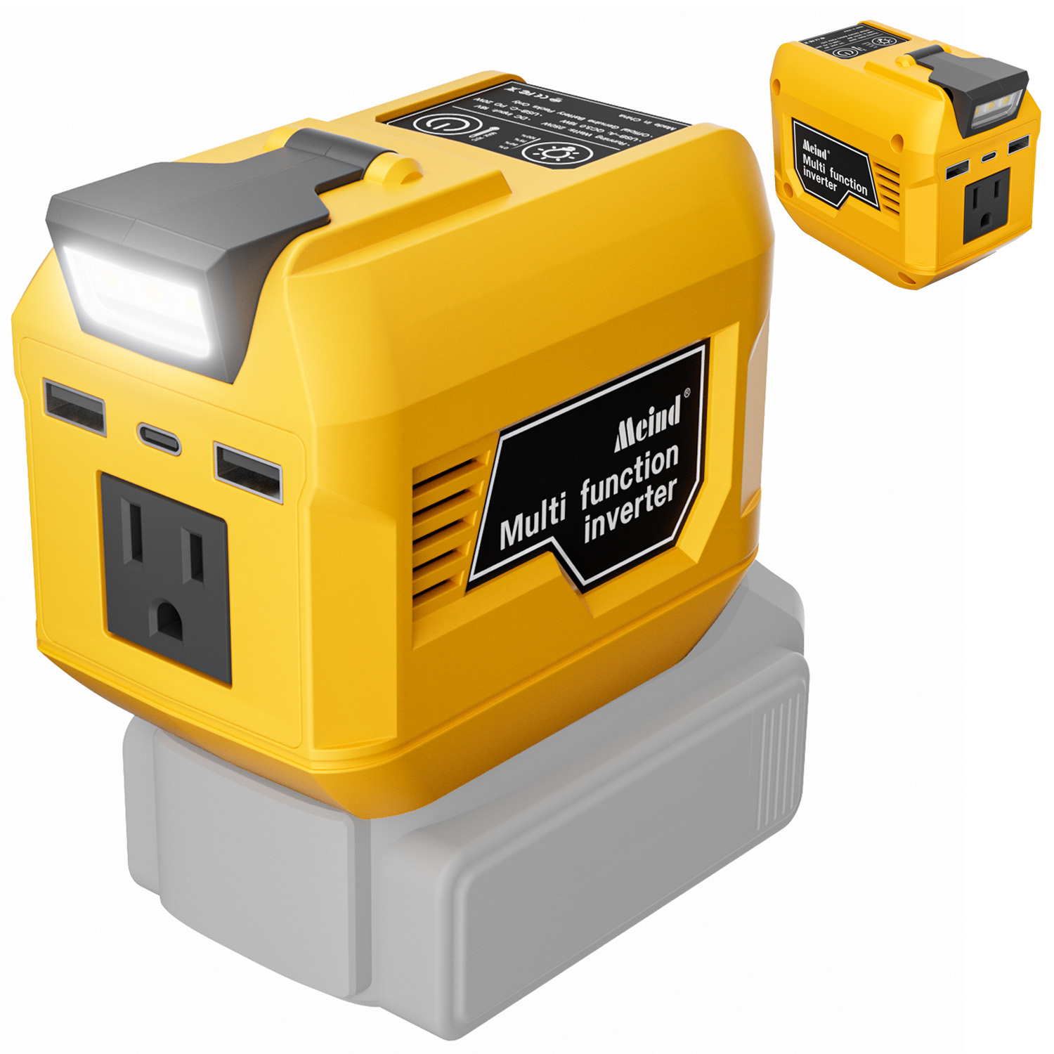 Lithium Battery Power Inverter 20v To Ac110v 220v Outdoor Household Multifunctional Intelligent Transformer Electric Tool