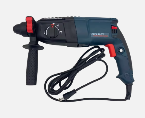 26mm Rotary Hammer Drill with Impact Function Powerful AC Electric Drill for Masonry, Steel and Wood Applications