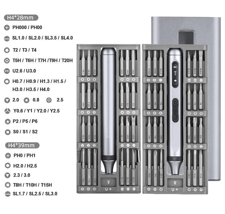 OEM 50-in-1 Small Precision Rechargeable Percussion Mini Electric Screwdriver Set For Phone And Laptop Repair