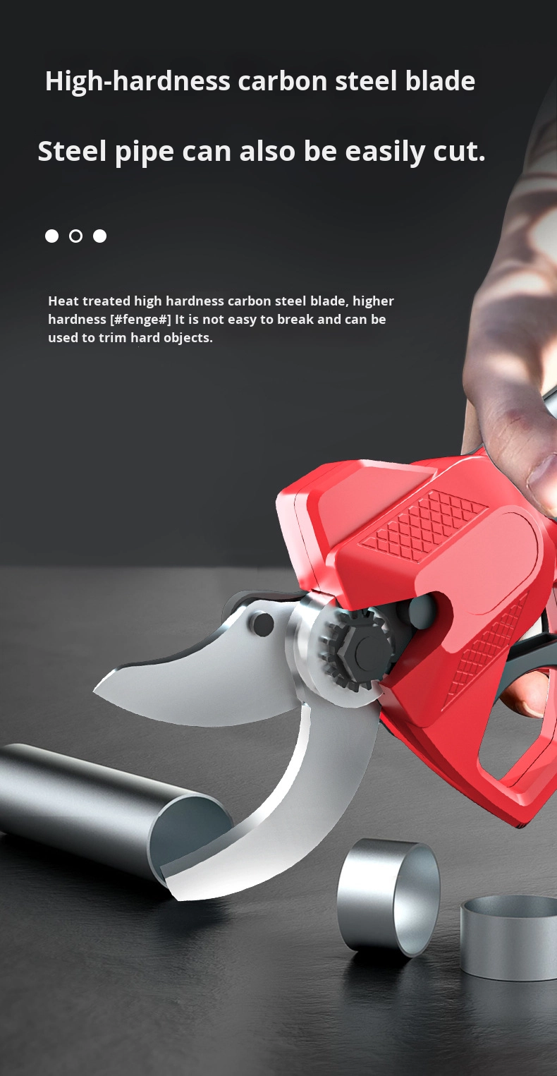 Portable Household Electric Scissors DIY Grade Power Tools with New Lithium Battery for Fruit Tree Gardening