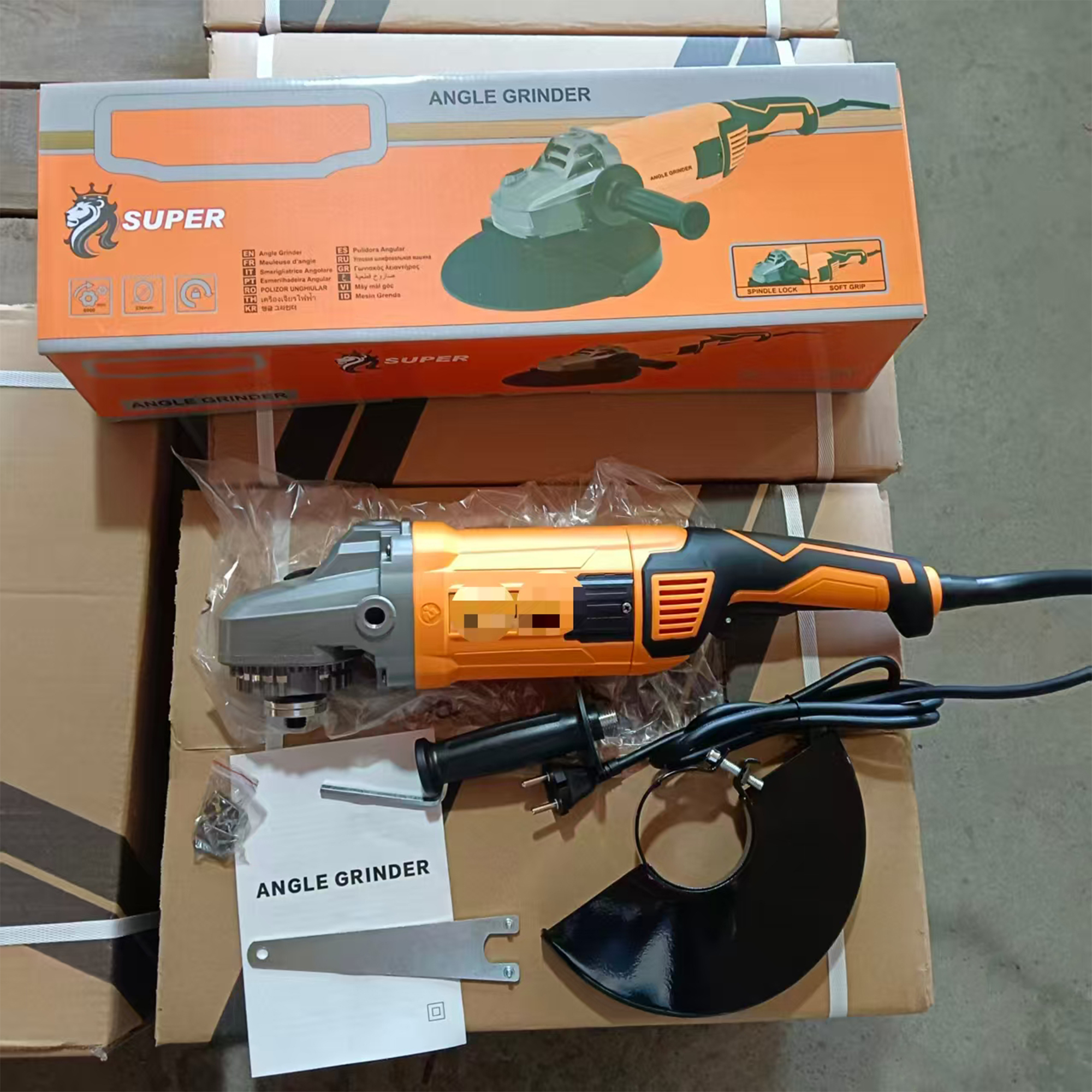 High Power Tool 2400W Indusctrial Electric Polishing Angle Grinder Machine Professional 230mm