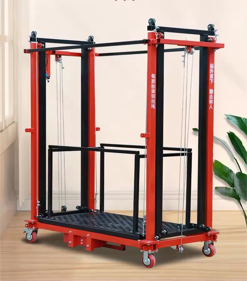 CE 500kg 3m 6m Mobile Portable Electric Scaffold Lift Foldable Platforms Electric Scaffolding Electric For Construction
