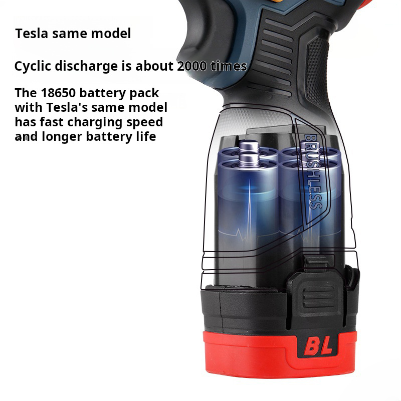 Lithium battery brushless hand drill feature 2