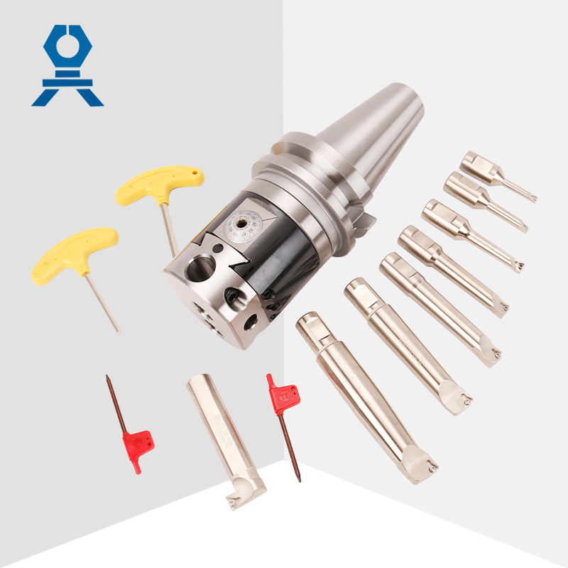 Boring Tool R8 BT NT MT Shank Precision NBH2084 Boring Head Set With 8pcs Adjustable Insert Boring Bar