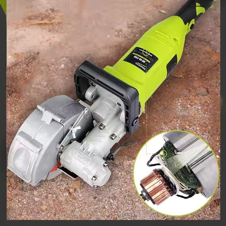 Electric Wall Chaser Grooving Cutting Machine 4000W Brushless Motor 220V Power Tool
