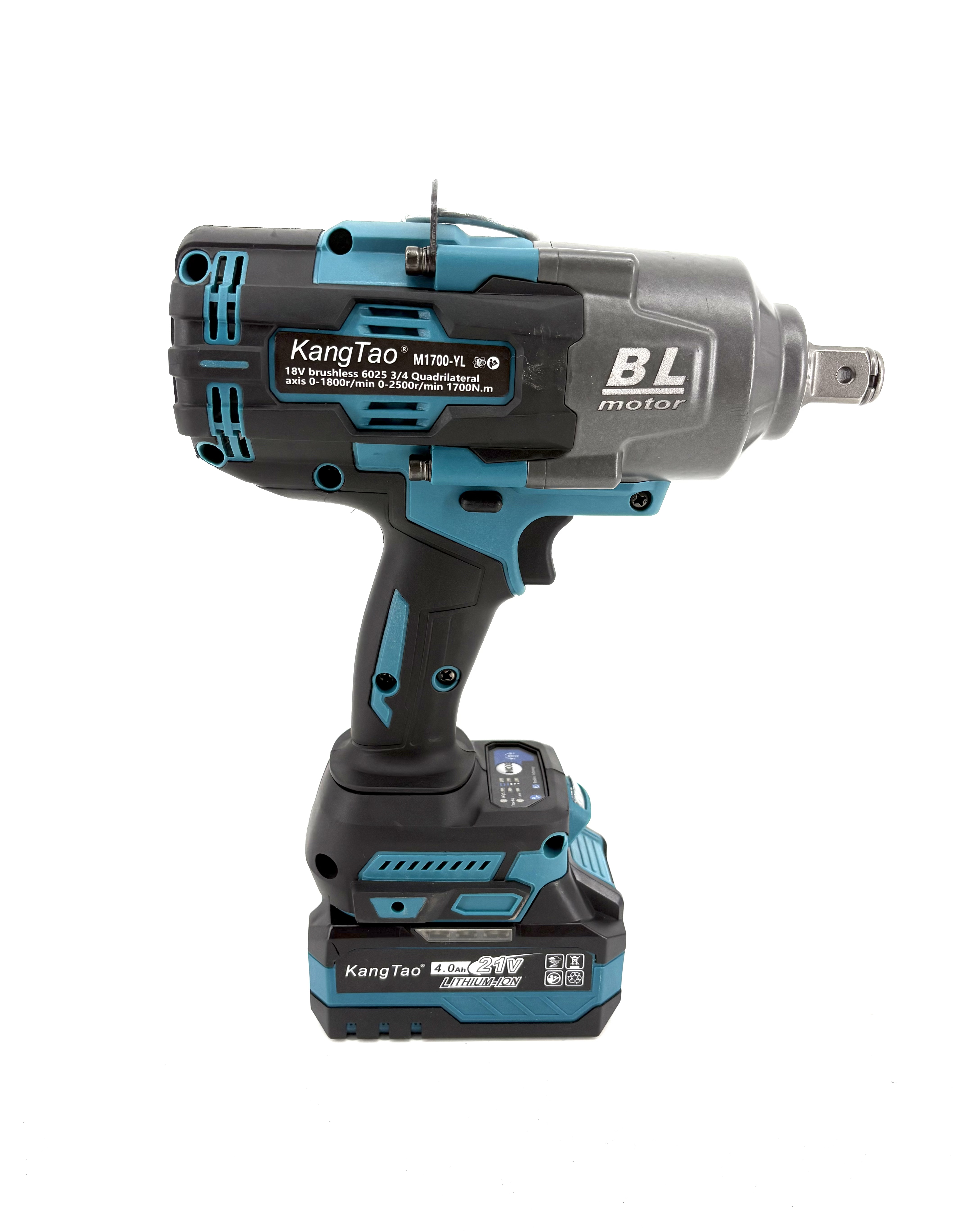 Portable 21V 1700N.m High Torque Industrial Grade Power Tool Brushless Cordless Electric Wrench