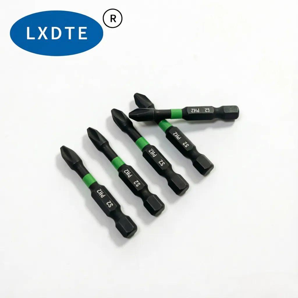 LXD Premium Quality PH2 Screwdriver Set 50mm 10Pcs S2 Alloy Steel Black Finish Reliable for Professional Contractors