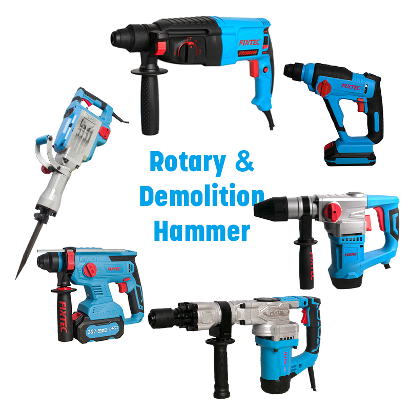 FIXTEC High Quality Power Tools SDS Plus Demolition Breaker Electric Jack Hammer Drill