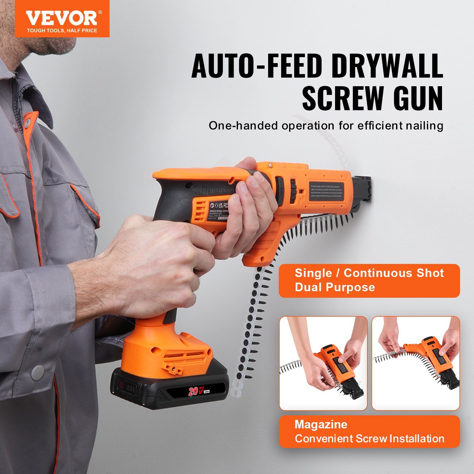 Drywall Screw Gun Operation
