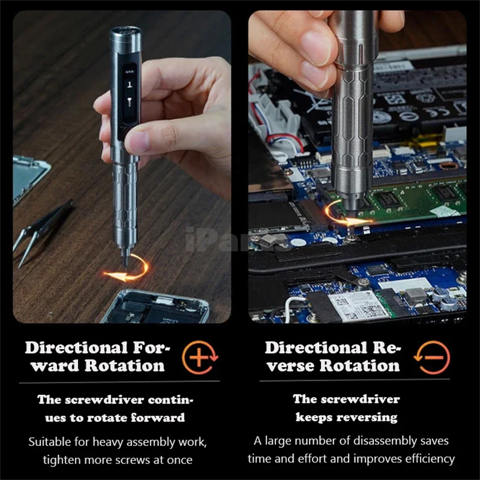 IParts Miniware ES15S Ultimate Intelligent Motion Control Electric Screwdriver Set Motion Control Electric Phone Repair Tools