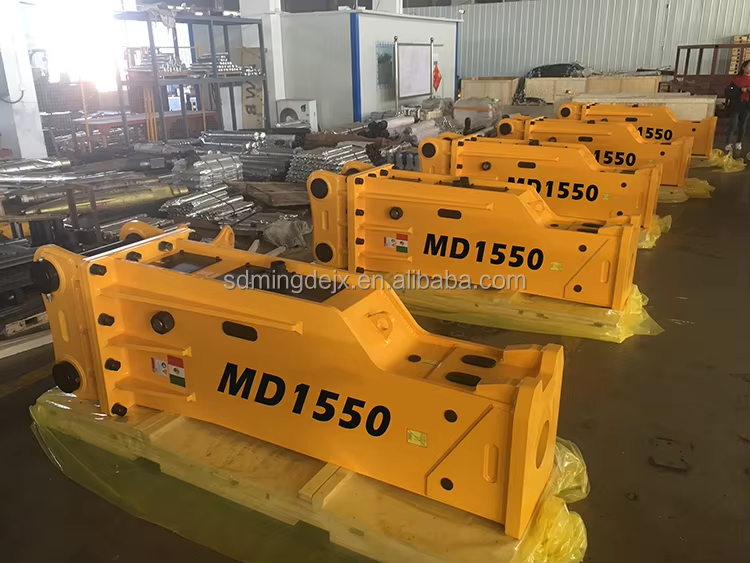 New Hydraulic Breakers Parts Rock Breaker Demolition Hammer With Chisel Drill Machine for Excavators