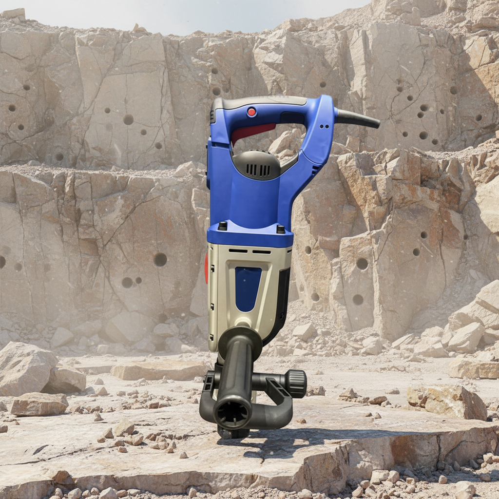 Electric Rotary Hammer Drill SDS 1700W Brushless Motor Shockproof Design High-speed Double Grips Heavy Duty Percussion Drill