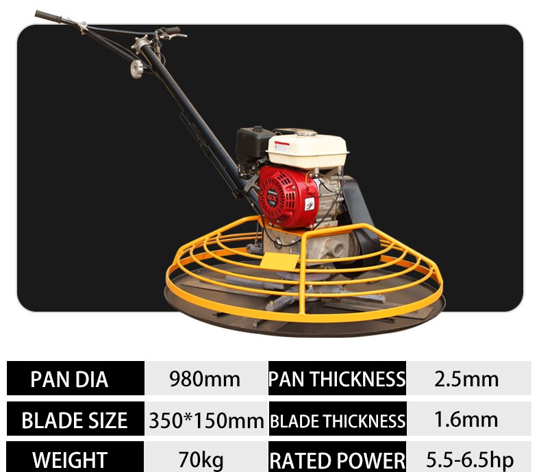 2026 Hot Sale Concrete Finishing 36 Inch Trowel Machine Gasoline Diesel Copper Hand Held Power Trowel Concrete Polishing