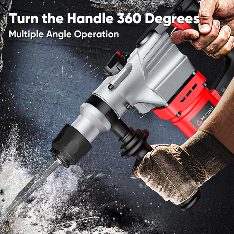 Fyseus 26mm Electric Power Drill Machine Rotary Hammer 1050w Demolition Hammer