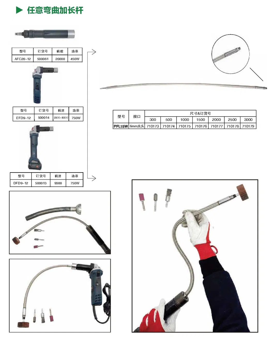 Professional Power Tools Extension Shaft Grinder Pneumatic Sander Tube Pipe Grinding Tool