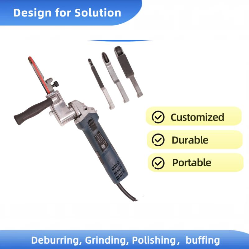 Professional Electric Power-Tool 750W Belt Sander Wide Belt Sander for Metalworking
