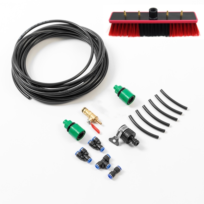 Multifunctional High Pressure Machine Telescopic Pole Water Fed Pole Brush Solar Panel Cleaning Tool Kit
